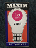 Maxim BC B22 15w Coloured Bulb - Whiztek Ltd