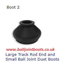 Boot 2 Large Track Rod End and Small Ball Joint Dust Boots (1 pair)