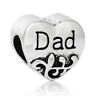 Dad Love Heart Shaped Charm - Whiztek Ltd