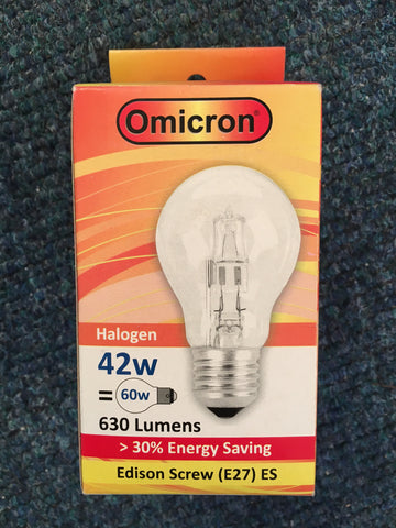 Omicron ES E27 42w Halogen Bulb - Whiztek Ltd