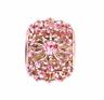 Flower Pink Rhinestone Pattern Sparkly Charm - Whiztek Ltd