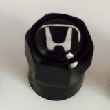 Honda Black Metal Dust Valve Caps - Whiztek Ltd