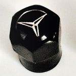 Mercedes Benz Black Metal Dust Valve Caps - Whiztek Ltd