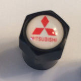 Mitsubishi Black Metal Dust Valve Caps - Whiztek Ltd