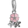 Primrose Pink Flower Dangle Charm - Whiztek Ltd