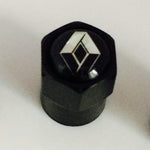 Renault Black Metal Dust Valve Caps - Whiztek Ltd