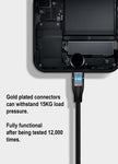 Lightning iPhone 8 Pin Gold Plated Charging Cable - Whiztek Ltd