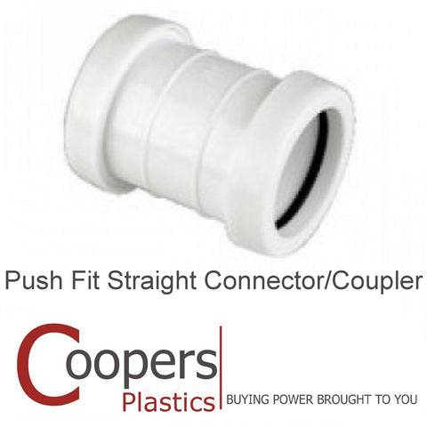 Push Fit Waste Straight 32mm 40mm Connector Coupler